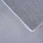 Pouffy vloerkleed fluffy hoogpolig loper 80x250cm zilver