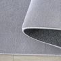 Sky vloerkleed laagpolig rond Ø 160cm zilver