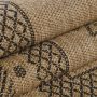Dhaka Shapl binnen- & buitenkleed loper 80x250cm jute zwart