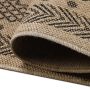 Dhaka Shapl binnen- & buitenkleed rechthoek 240x340cm jute zwart