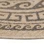Comilla Rishi buitenkleed rond Ø 120cm jute zwart
