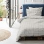 Cinderella Gridde 1-persoons dekbedovertrekset 140x220cm katoen gebroken wit