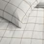 Cinderella Gridde Lits-jumeaux dekbedovertrekset 240x220cm katoen gebroken wit