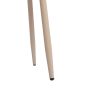 ELYNA eetkamerstoel bouclé (lus) 56x55x79cm crème met crème poten