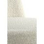 ECKLEY eetkamerstoel bouclé (lus) 56x47x79cm crème met zwart poten
