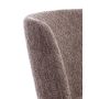 ECKLEY eetkamerstoel teddy 56x47x79cm bruin met zwart poten