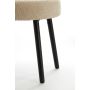 ECKLEY eetkamerstoel teddy 56x47x79cm zand met zwart poten