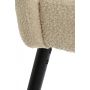 ECKLEY eetkamerstoel teddy 56x47x79cm zand met zwart poten