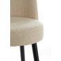 ECKLEY eetkamerstoel teddy 56x47x79cm zand met zwart poten