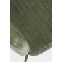 MASANA eetkamerstoel leer 51x47x82cm groen met zwart poten