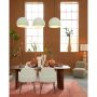 CHIBA eetkamerstoel bouclé (lus) 62x59x86cm crème met zwart poten