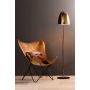 BUTTERFLY leren fauteuil 72x72x84cm bruin