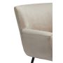 VINSTRA fauteuil velvet 79x76x79cm licht bruin met zwart poten