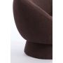 AVORIA fauteuil bouclé (lus) 92x82x77cm donker bruin