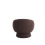 AVORIA fauteuil bouclé (lus) 92x82x77cm donker bruin