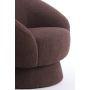 AVORIA fauteuil bouclé (lus) 92x82x77cm donker bruin