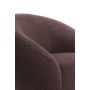 AVORIA fauteuil bouclé (lus) 92x82x77cm donker bruin