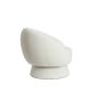 AVORIA fauteuil bouclé (lus) 92x82x77cm crème