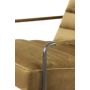 BANSUD fauteuil 83x66x71cm velvet bruin met zwart poten