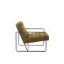 BANSUD fauteuil 83x66x71cm velvet bruin met zwart poten