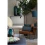 BANSUD fauteuil 83x66x71cm velvet bruin met zwart poten