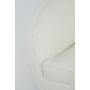 ALMOND fauteuil bouclé (lus) 91x71x77cm crème met houten zwart poten