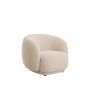OVITO fauteuil 93x87x73cm crème