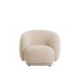 OVITO fauteuil 93x87x73cm crème