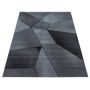 Beta 3D vloerkleed laagpolig rechthoek 140x200cm grijs