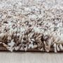 Enjoy Shaggy vloerkleed hoogpolig rond Ø 80cm beige