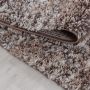 Enjoy Shaggy vloerkleed hoogpolig rond Ø 80cm beige