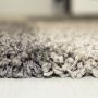 Gala Shaggy vloerkleed hoogpolig rond Ø 80cm taupe