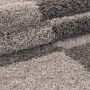 Gala Shaggy vloerkleed hoogpolig rond Ø 80cm taupe
