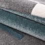 Hawaii Streep vloerkleed laagpolig rechthoek 140x200cm blauw