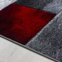 Hawaii Tetris vloerkleed laagpolig rechthoek 140x200cm rood