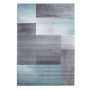 Lucca Blok vloerkleed laagpolig rechthoek 140x200cm blauw
