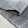 Parma Saty vloerkleed laagpolig rechthoek 240x340cm zwart