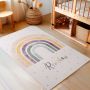 Play Regenboog antislip kindervloerkleed rechthoek 160x230cm crème