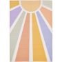 Play Zonnestraaltjes antislip kindervloerkleed rechthoek 120x170cm multikleur