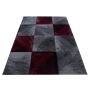 Plus Blok vloerkleed laagpolig rechthoek 140x200cm rood