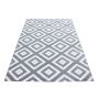 Plus Rhombus vloerkleed laagpolig rechthoek 140x200cm grijs