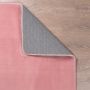 Luxy vloerkleed hoogpolig rechthoek 140x200cm roos