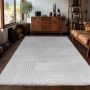 Sahara Lirix vloerkleed laagpolig rechthoek 160x230cm zilver