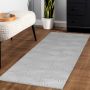 Sahara Nevra vloerkleed laagpolig loper 80x250cm zilver