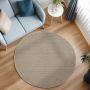 Loom vloerkleed laagpolig rechthoek 140x200cm beige