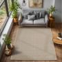 Loom vloerkleed laagpolig rechthoek 140x200cm beige
