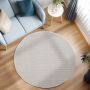 Loom vloerkleed laagpolig rechthoek 160x230cm crème