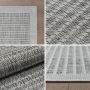 Giza buitenkleed rechthoek 120x170cm grijs