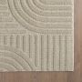 Art vloerkleed hoogpolig rechthoek 120x170cm beige