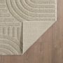 Art vloerkleed hoogpolig rechthoek 120x170cm beige